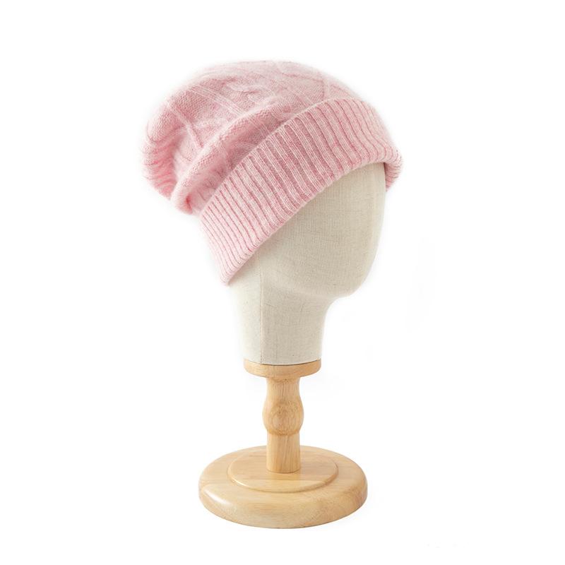 Merino Fine Pure Wool Autumn and Winter Cold Hat Soft, Comfortable and Warm Knitted Wool Hat New Versatile