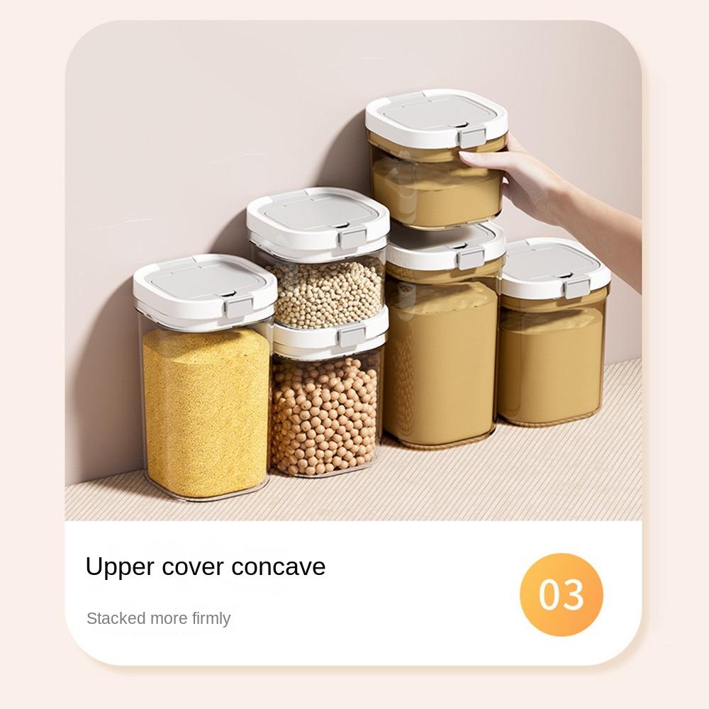 Stackable Food Sealed Box UV-Resistant Airtight Container BPA-free Coffee Bean Can  Home