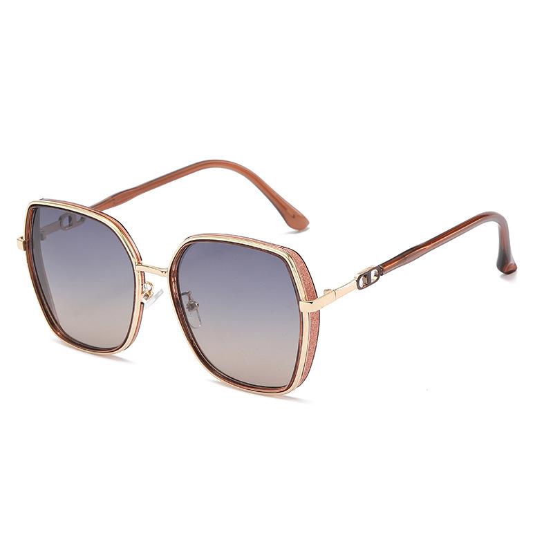Stylish and Versatile Sunglasses for Women, UV Protection, Large Frame, High-end Sunglasses