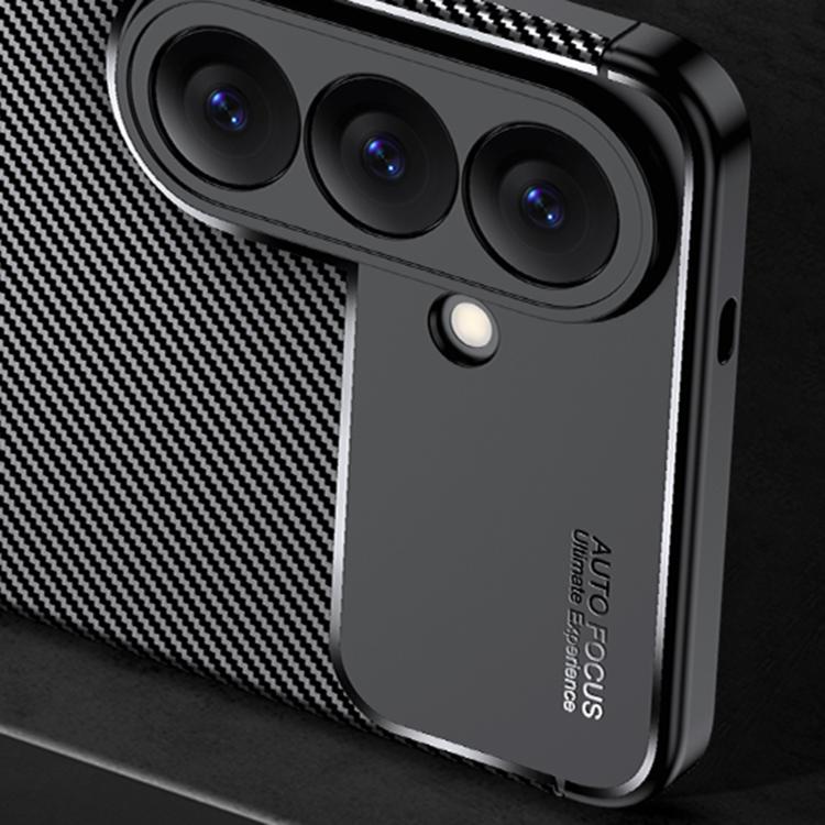 Carbon Fiber Texture Shockproof TPU Phone Case For Samsung Galaxy S26 5G, Anti-Scratch Soft Protective Cover