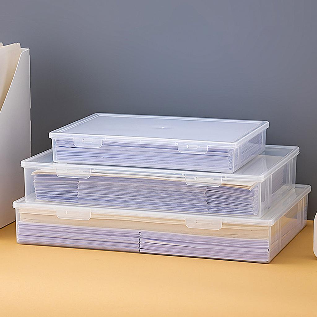 Stapelbarer Dokumentenhalter Feuchtigkeitsbeständiger Organizer Tragbare Aufbewahrungslösung für Fotos, Papiere und Bastelbedarf