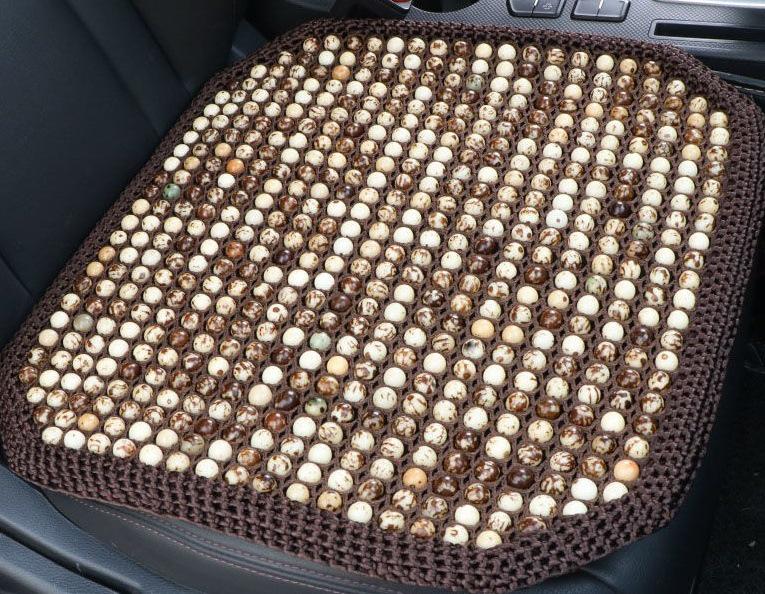 Breathable Bodhi Seed Car Seat Cushion - Universal 3-Piece Set for All Seasons and Office Use