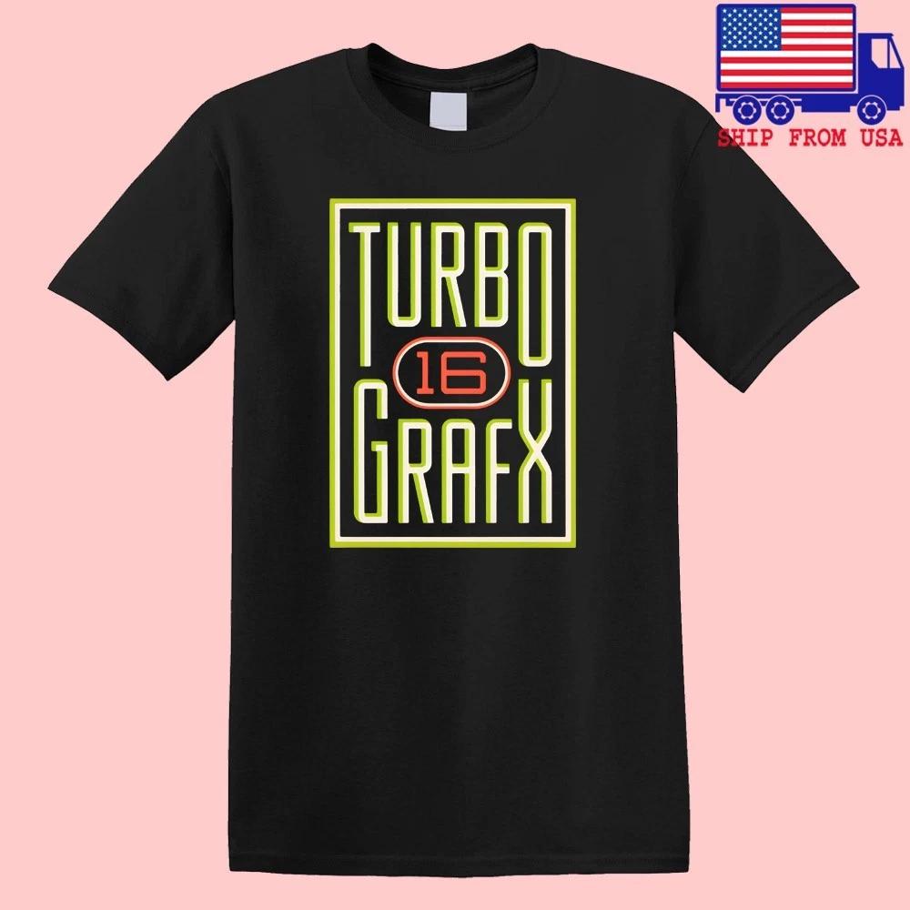 Turbo Grafx 16 Men s Black Size S-5XL 3XL