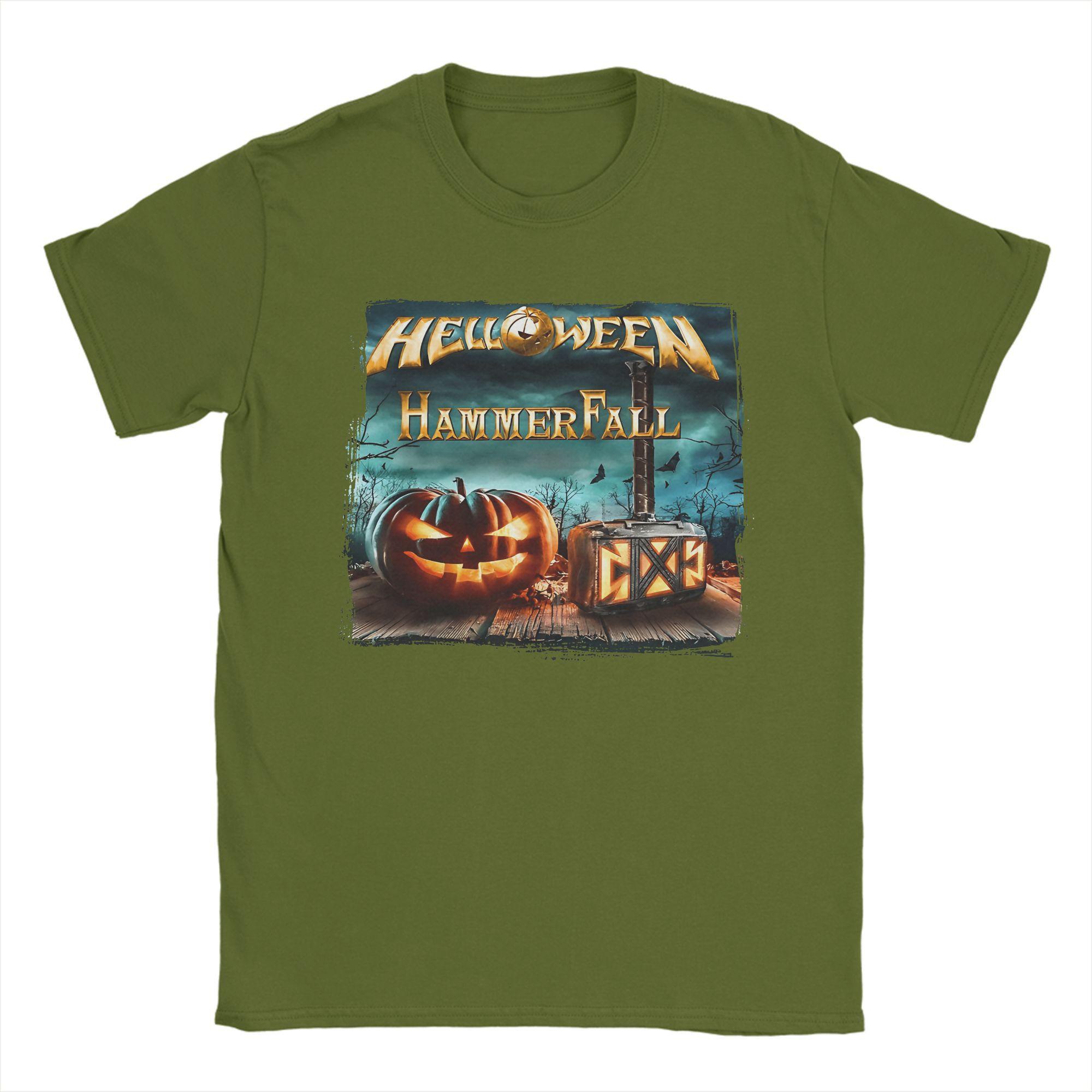 

Men s T-Shirts Helloween Band Creative 100% Cotton Tees Short Sleeve T Shirts Crewneck Tops Gift Idea 4XL