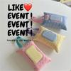 Korean Style Macaron Color Waterproof Tissue Bag - Cute Hanging Wet Wipe Holder for Baby Stroller