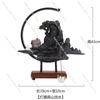 Zen High Mountains and Flowing Water Incense Burner,Sandalwood&Agarwood Incense Lamp for Tea Table Decoration