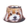 Animal Print Panama Summer Travel Beach Sunscreen Fisherman Hat Women Man Fashion Decorate Bucket Hats Reversible Fisherman Hats