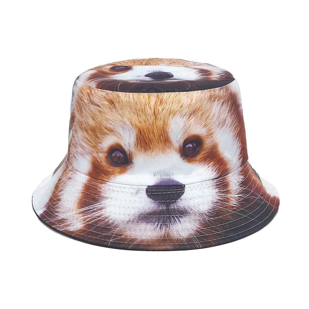 Animal Print Panama Summer Travel Beach Sunscreen Fisherman Hat Women Man Fashion Decorate Bucket Hats Reversible Fisherman Hats