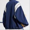 Anta Life Series Letter Single Button Color Block Baseball Jacket Unisex Jackets Dark-Navy 152338602-1