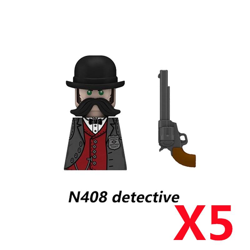 MOC Militär Sowjetischer US-Soldat Figur Baustein Kavallerie Pilot Westlicher Cowboy Detektiv Waffe Schwert Umhang Kinder Spielzeug Geschenk K148