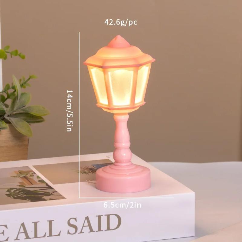 Mini LED Night Light Battery Powered Nordic Style Table Lamp Warm Atmosphere Bedside Lamp Creative Birthday Gift for Kids Bedroom Home Decor