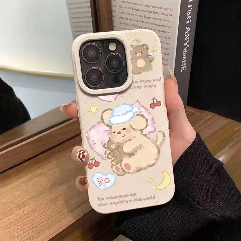 Sleeping bear is suitable for Apple 11PROMAX mobile phone case iPhone11 advanced sense 11 new 11 soft case 11