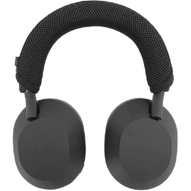 Подушка-чехол для оголовья для наушников Sony WH-1000XM5, Защитная подушка для оголовья гарнитуры на замену с молнией (черный)