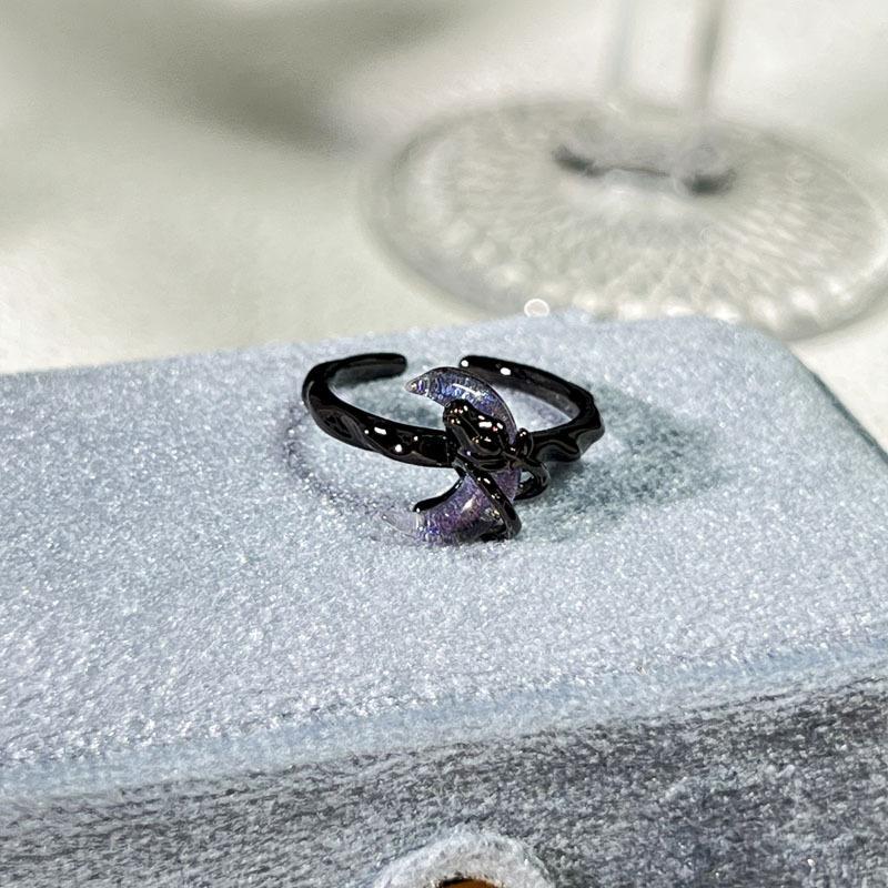 Halloween Themed Dark Vibe Ghost Spider Personality Ring Genderless Punk Niche Trendy Cool Ring