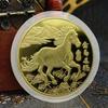 2026 Year Of The Horse Souvenir Coin ZodiacGolden Horse Blessing Commemorative Coin New Year Collectible Coin Decoration