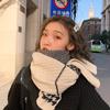 New Double-sided Qiandongge Retro Scarf Women's Autumn and Winter Thickened Knitted Wool Versatile Shawl Winter Warm Scarf