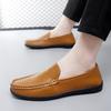Fashion Luxury Comfy Soft Sole Loafers Shoes Fashion Men Handmade Split Leather Business Office Shoes Casual Driving Flats Slip-on Shoes