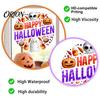 Durable Sunproof Glass Stickers Halloween Window Clings, Cute Ghost Pumpkin Skull Happy Sticker, Reusable Skeleton Theme Party Supplies Double