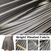 1M Tecido Plissado Brilhante Macio Textura de Organza Metálico Tecido de Designer Costura DIY Saia de Tutu Vestido Saia Roupa