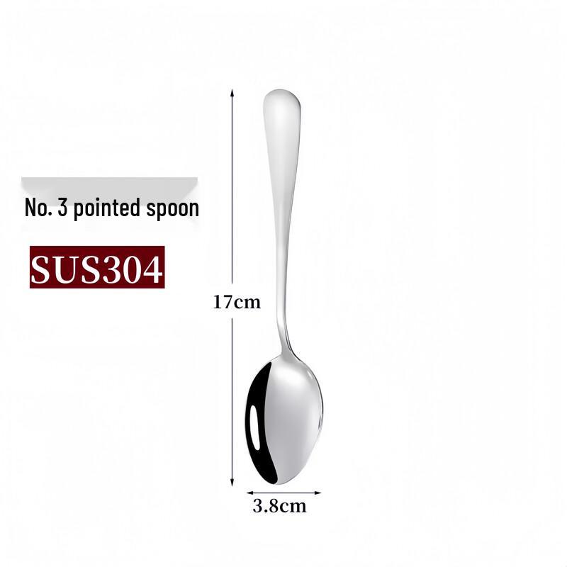 Beiyou 304 Stainless Steel Pointed Spoon