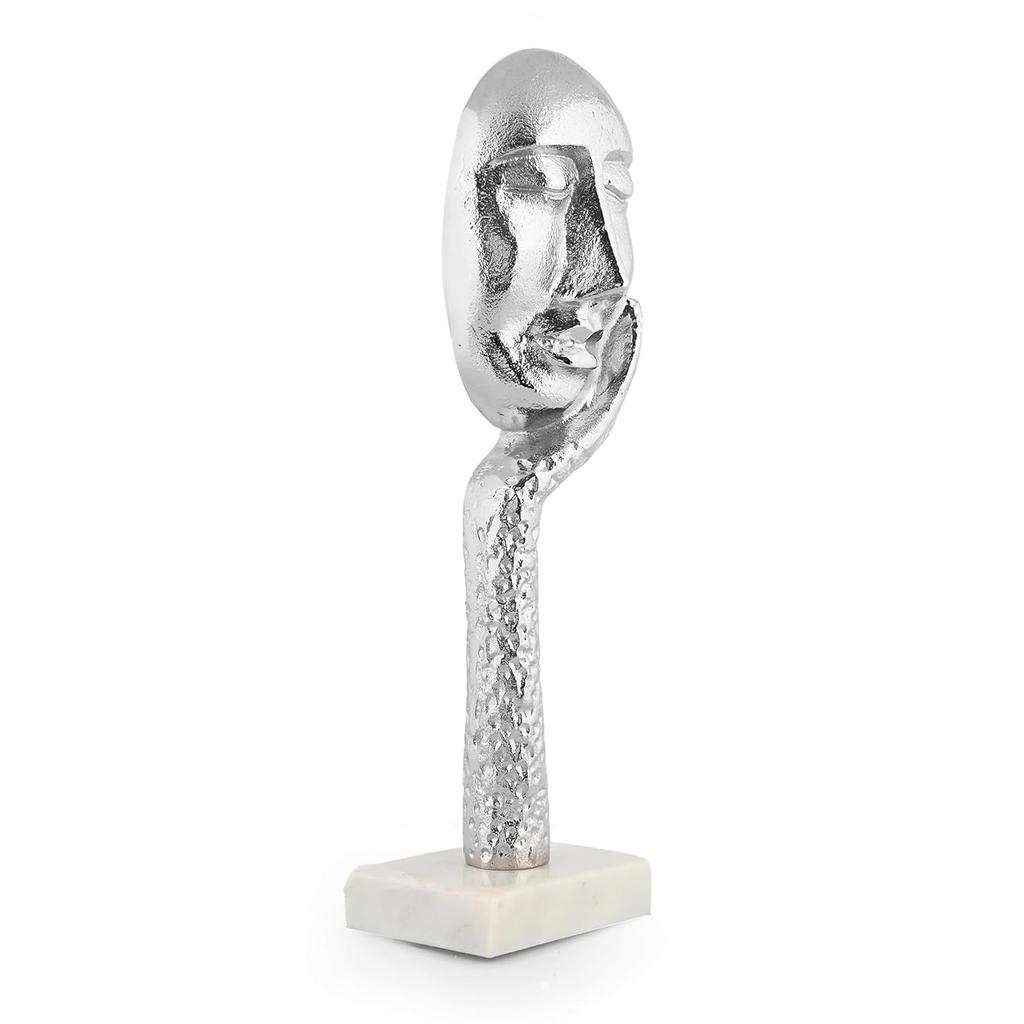 Modern Art Showpiece Sculpture Decorative Abstract Thinker Men with Hand Statue Home Dcor Living Room Decoration Items House Warming Gift