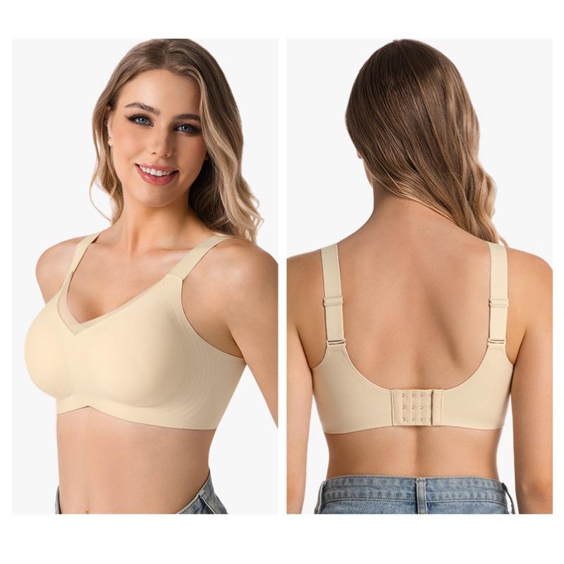 Women S No Wire Jelly Vest Style Seamless Plus Size Push Up Bra