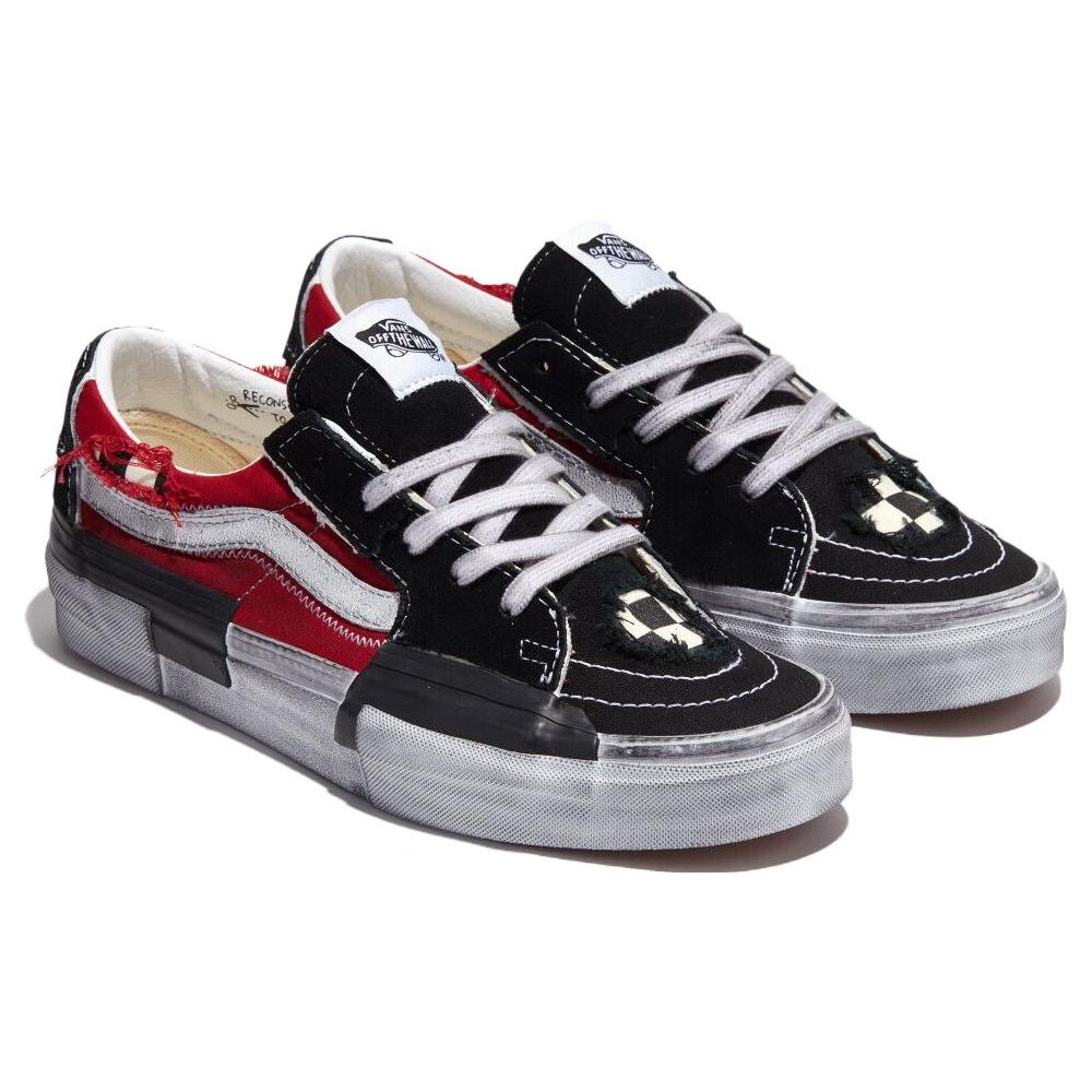 Vans Sk8-Low Reconstruct Unisex Black Red VN0009QS458