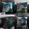 Ji Yan Wuthering Waves Cute Cushion Cover Natural Linen Organic Fabric Double-Sided Printing Sofa Home Decor Gift Pillow Case