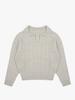 Saengleogsyu Cable Collar Knit Gray