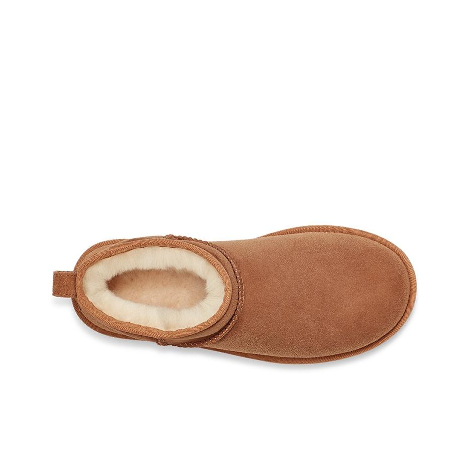 UGG Klasik Ultra Mini Bot Kestane Kadın Spor Ayakkabı Kahverengi 1116109-CHE