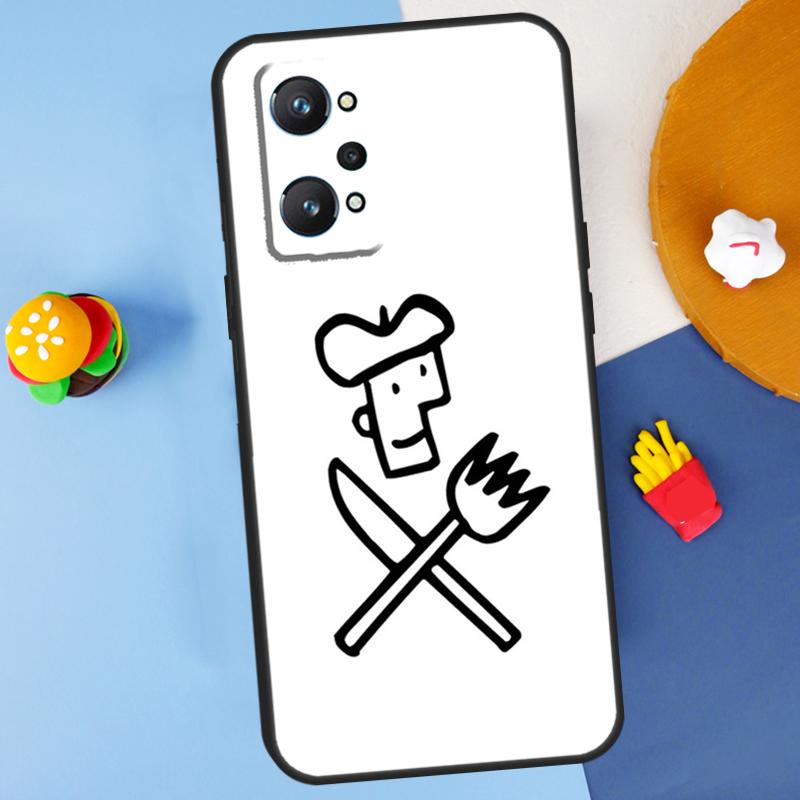 

Cooking Chef For Realme 11 10 12 13 14 Pro Plus GT 5 6 6T GT7 Pro C61 C53 C51 C21Y C25S C55 C67 C75 Case Realme 12 Pro