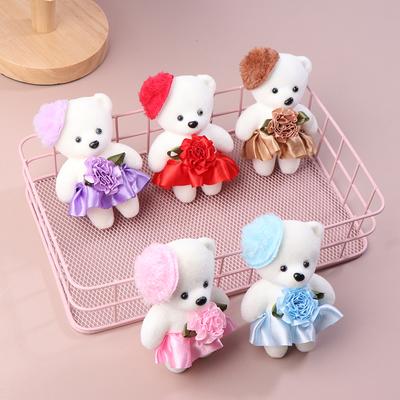 10PCS 11cm Bear Bouquet Small Bear Couple Bear Gift Packaging Wedding Gift Birthday Present