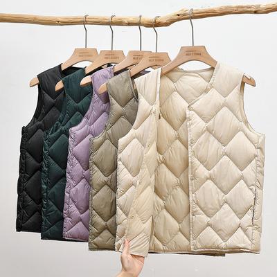 White Duck Down New Lightweight Down Vest