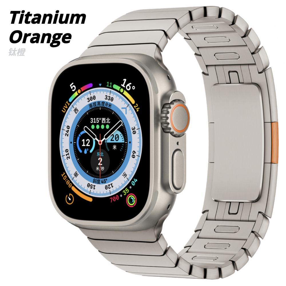 

Титановий Колір Ремінець Для Apple Watch Серії 11 46мм Розкішний Металевий Браслет Ланцюжок iWatch Ultra 3 49мм 45мм 44мм 42мм Діловий Ремінець 10 9 8 7 6 SE3 5 Ultra1/2/3 49mm різнокольоровий