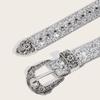 Persönlichkeits Gotische Strassgürtel Für Damen Mädchen Mode Pu Leder Gürtel Westliche Cowboy Y2K Retro Jeans Rock Dekor Gürtel