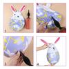 PVC Easter Inflatable Rabbit Cute Inflatable Easter Eggs Funny Easter Rabbit Ornament  Kids Gift