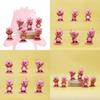 Cute Pink Beaver Figure 2nd Generation Blind Box Pvc Toy Car Desk Decor Gift For Girls