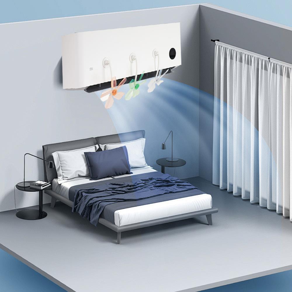 3Pcs Wall Mounted Conditioning Guide Fan Plastic Windmill Suction Cup Air Conditioning Ventilator Adjustable Anti-Direct Blow
