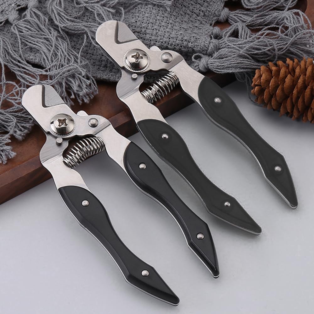 Cortauñas para gatos de acero inoxidable para perros pequeños y medianos con seguridad, bloqueo.