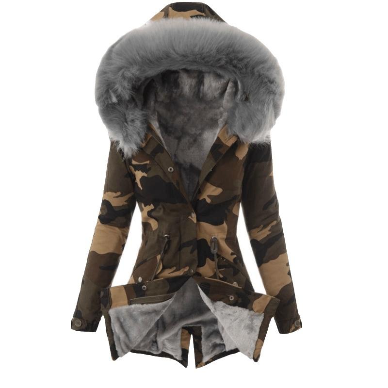 Winter Warm Fashion Womens Camouflage Print