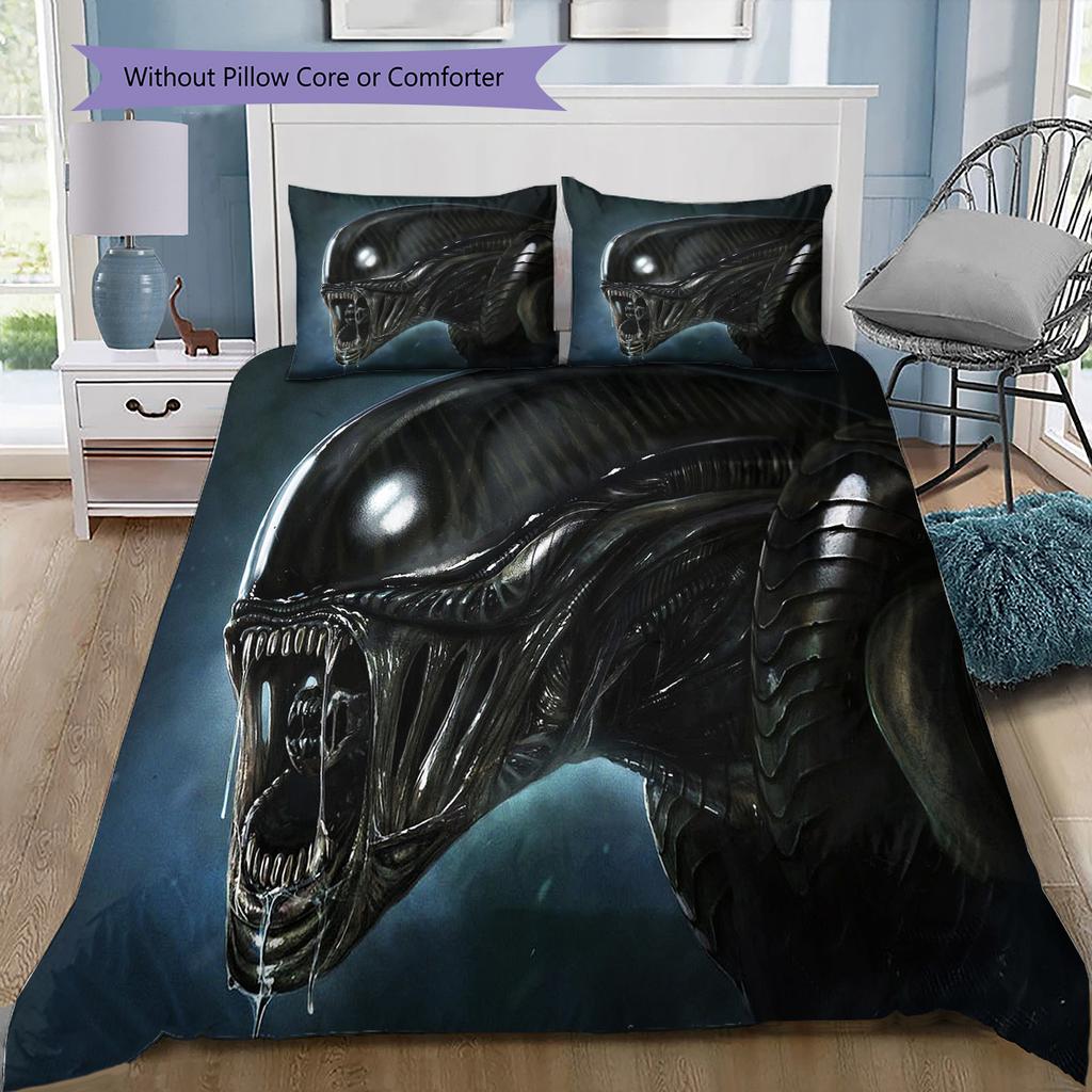 Cartoon Pattern Bedding Quilt Set Quilt Cover Pillowcase Home Decoration Birthday Gift (1 * Duvet Cover + 2 * Pillowcase, Without Core)