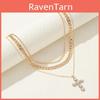Cross Necklace Trendy Layered Metal Pendant Jewelry For Men And Women
