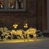 LED Deer 2 Pcs Warm White Fabric