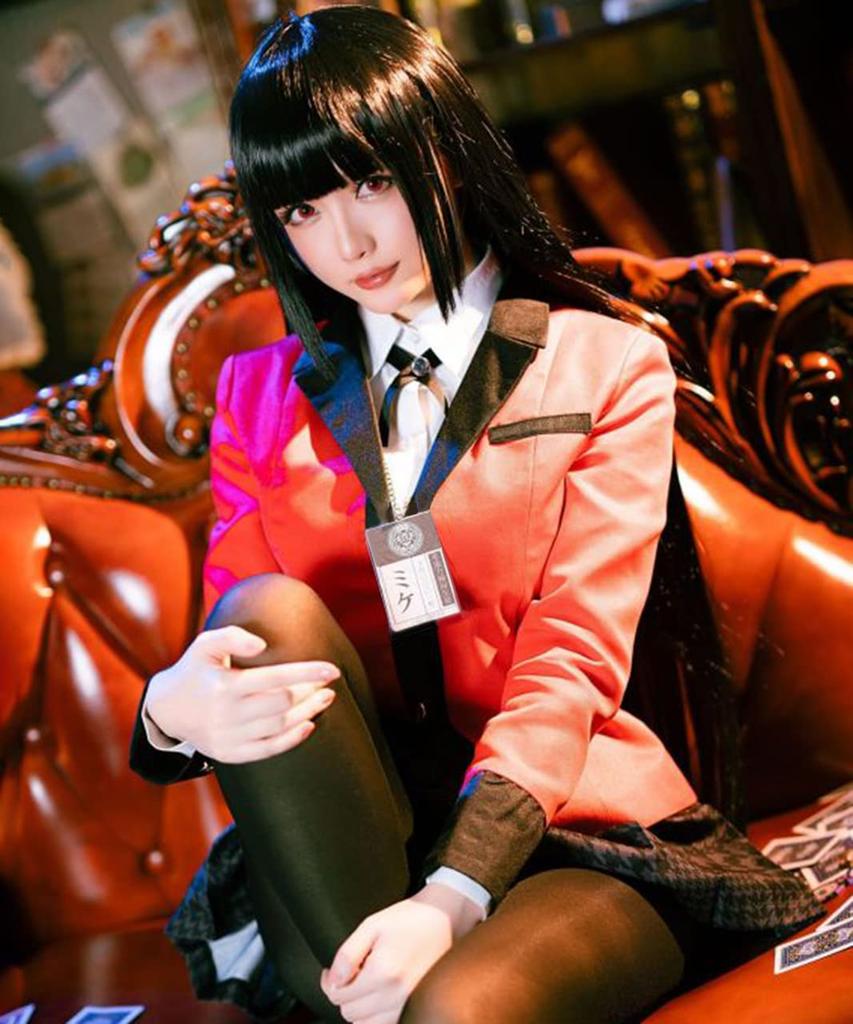 [Milky Time] Kakegurui Yumeko Jabami Wig, Cosplay Costume, Anime (XL)
