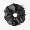 Mellotory Vegan Leather Scrunchie (black)