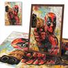 5D DIY Diamond Art Painting Kits for Adults, Deadpool Full Round Crystal Diamond Kits for Beginner for Home Wall Decorate