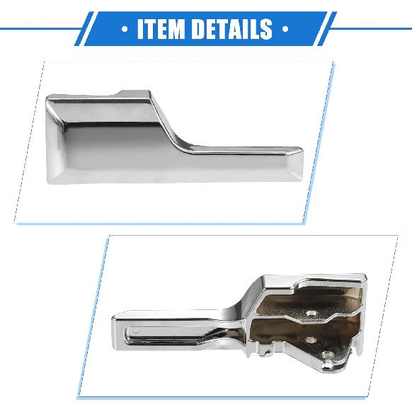 Automotive Left Driver Side Interior Door Handle Compatible for Ford Expedition 2007-2017, Durable Plastic Silver Tone