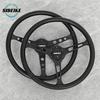 SIBEIKE 15inch 380mm PU Steering Wheel JDM Universal Race Tuning Sports Steering Wheel