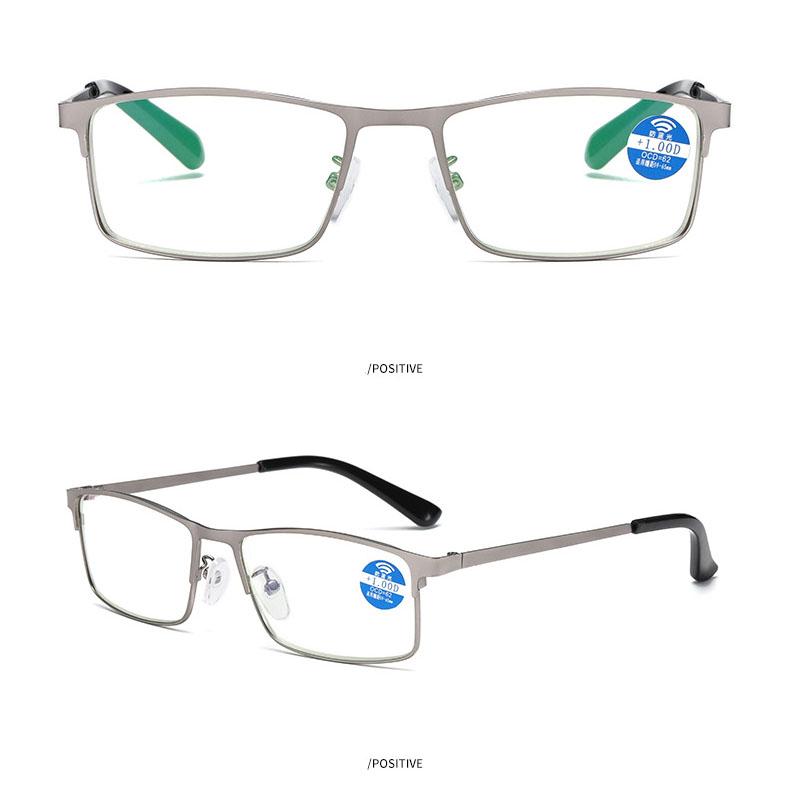 Business Square Full Frame Reading Glasses HD High Quality Luxury Brand Women and Men Ultra Light Presbyopia Eyeglasses Diopter