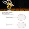 Sports Straight Beat Badminton Racket with Anti Skid Handle Glassy Carbon Alloy Double Badminton Racket for Boys Girls